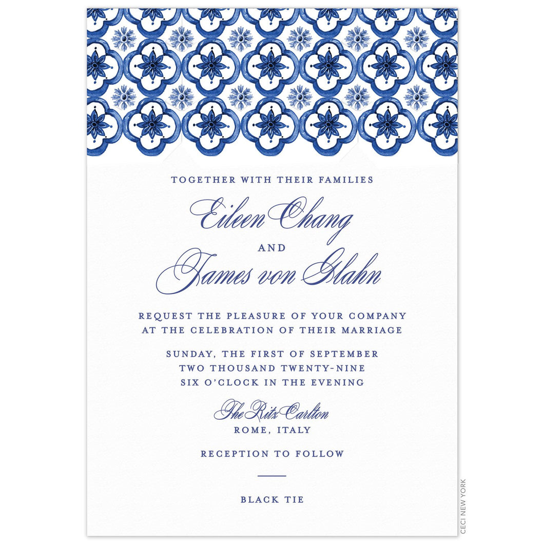 Indigo Invitation