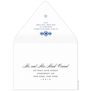 Indigo Save the Date Envelope