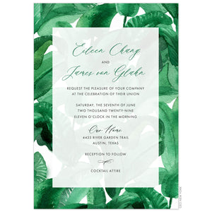 Royal Palms Border Invitation
