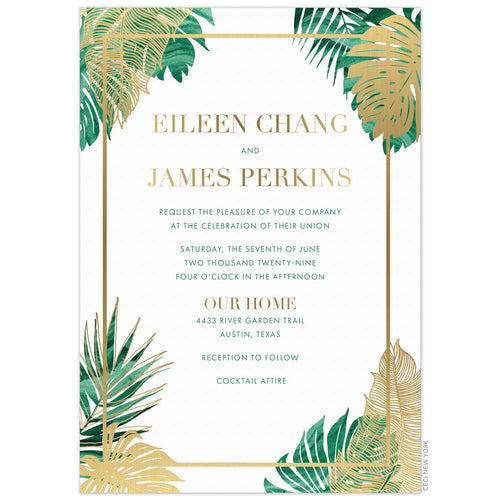 Royal Palms Invitation