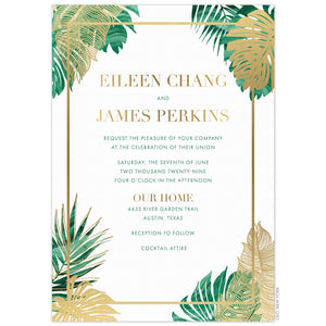Royal Palms Invitation