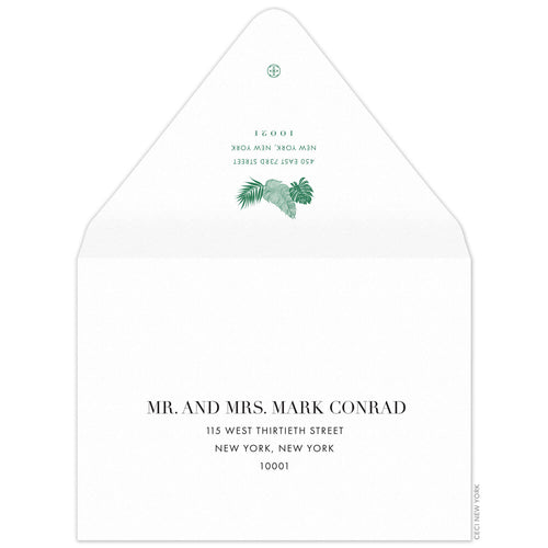 Royal Palms Invitation Envelope