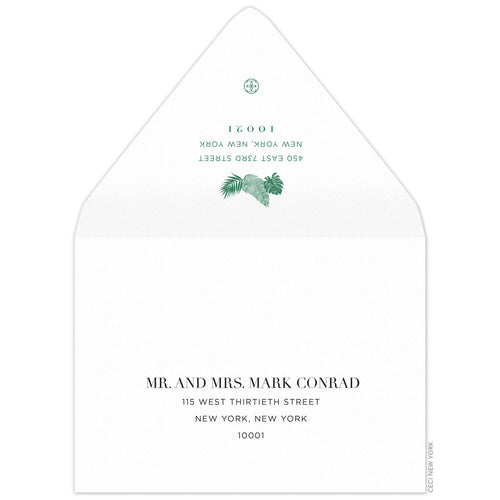 Royal Palms Save the Date Envelope