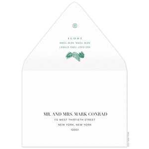 Royal Palms Save the Date Envelope