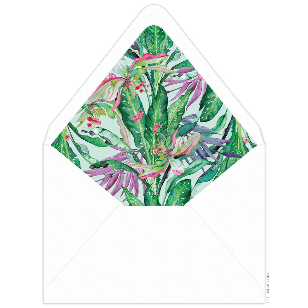 Tropical Fiji Envelope Liner