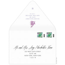 Load image into Gallery viewer, Tropical Fiji Palms Invitation Envelope