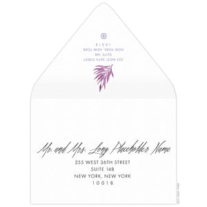 Tropical Fiji Palms Save the Date Envelope