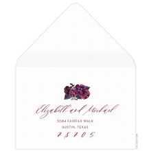 Load image into Gallery viewer, Violet Celine Bouquet Reply Card Envelope