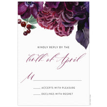 Load image into Gallery viewer, Violet Celine Garden Reply Card