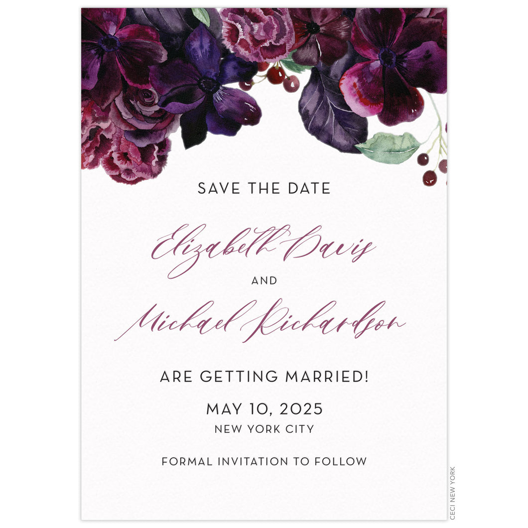 Violet Celine Garden Save the Date