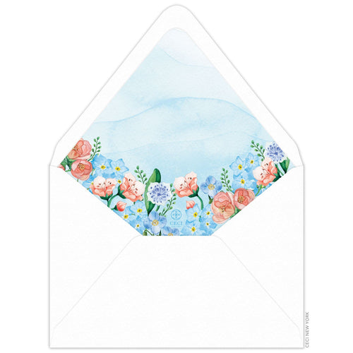 Garden Invitation Envelope Liner