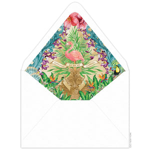 Faena Flamingo Invitation Envelope Liner