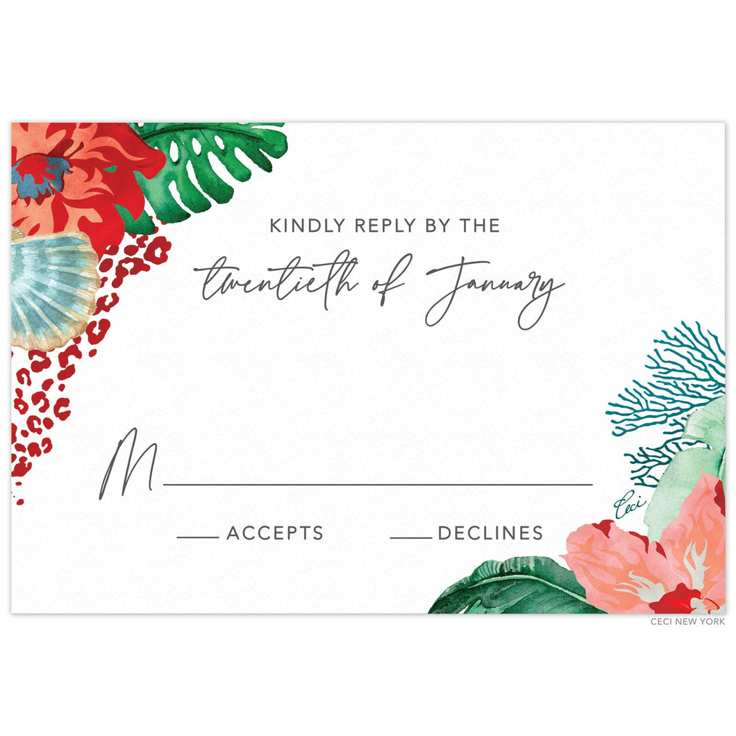 Faena Paradise Border Reply Card