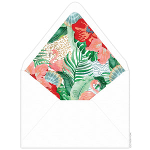 Faena Paradise Palm Invitation Envelope Liner