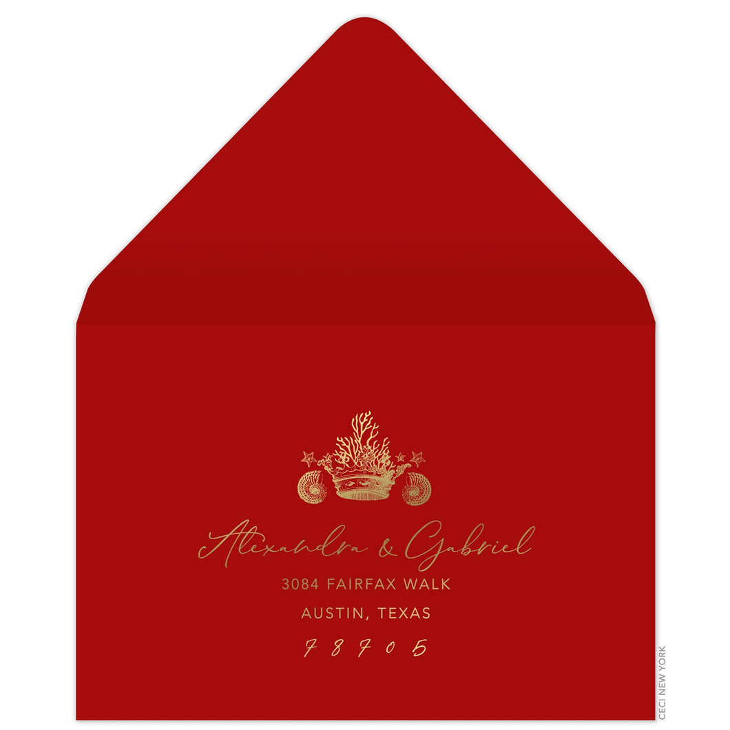 Faena Triton Reply Card Envelope