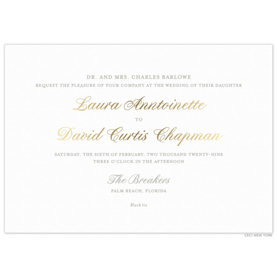 The Breakers Horizontal Invitation