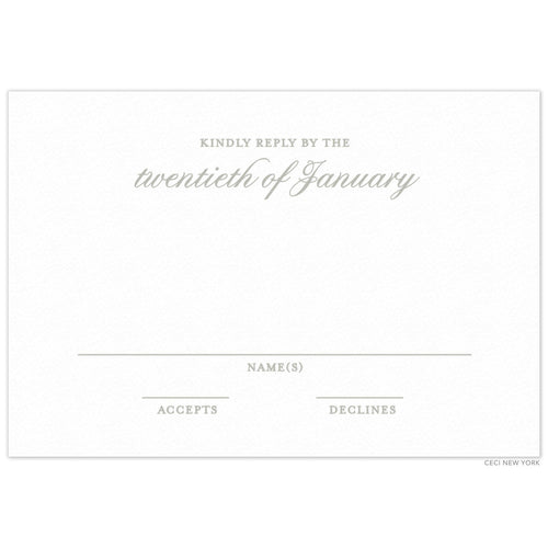 The Breakers Horizontal Reply Card