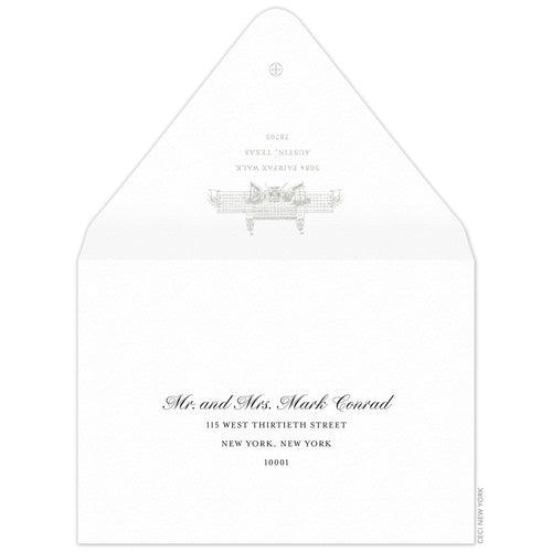 The Breakers Illustration Invitation Envelope