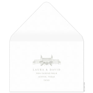 The Breakers Illustration Reply Card Envelope