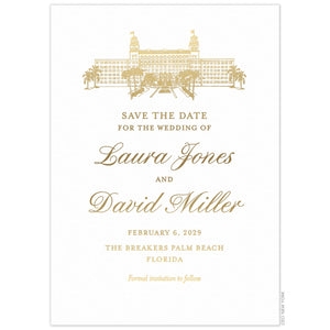 The Breakers Illustration Save the Date