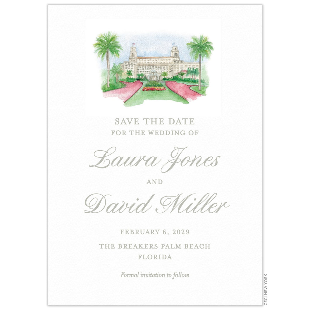 The Breakers Small Vignette Save the Date