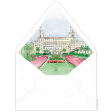 Load image into Gallery viewer, The Breakers Watercolor Invitation Envelope Liner