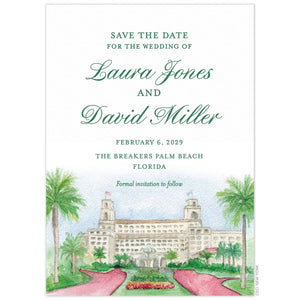 The Breakers Watercolor Save the Date