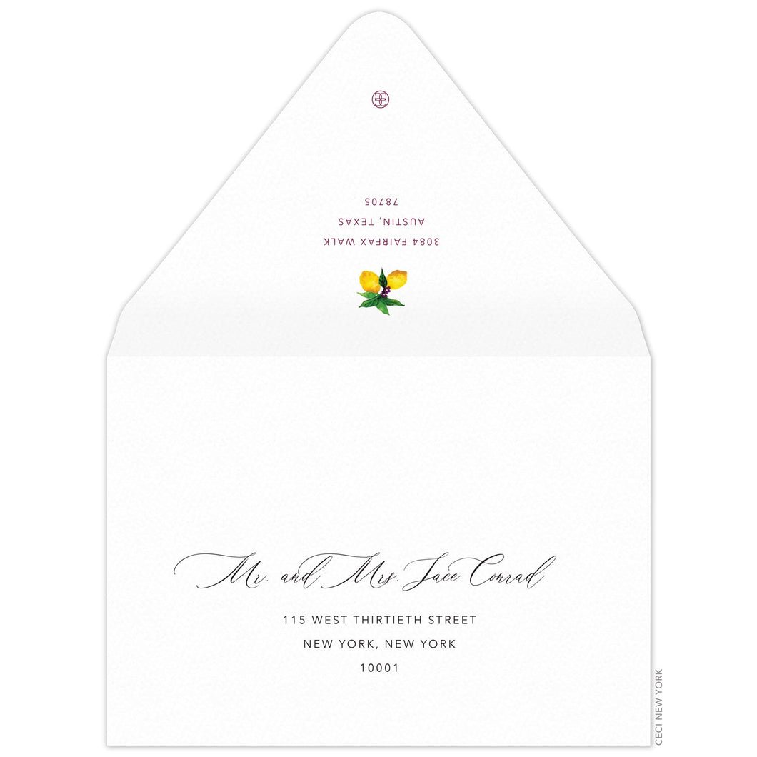 Capri Invitation Envelope