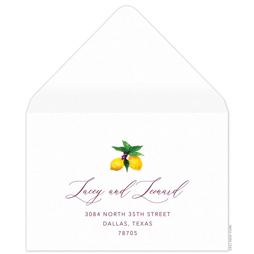Capri Reply Card Envelope