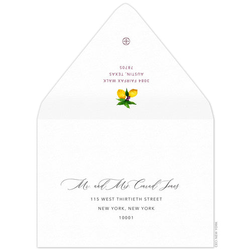 Capri Save the Date Envelope