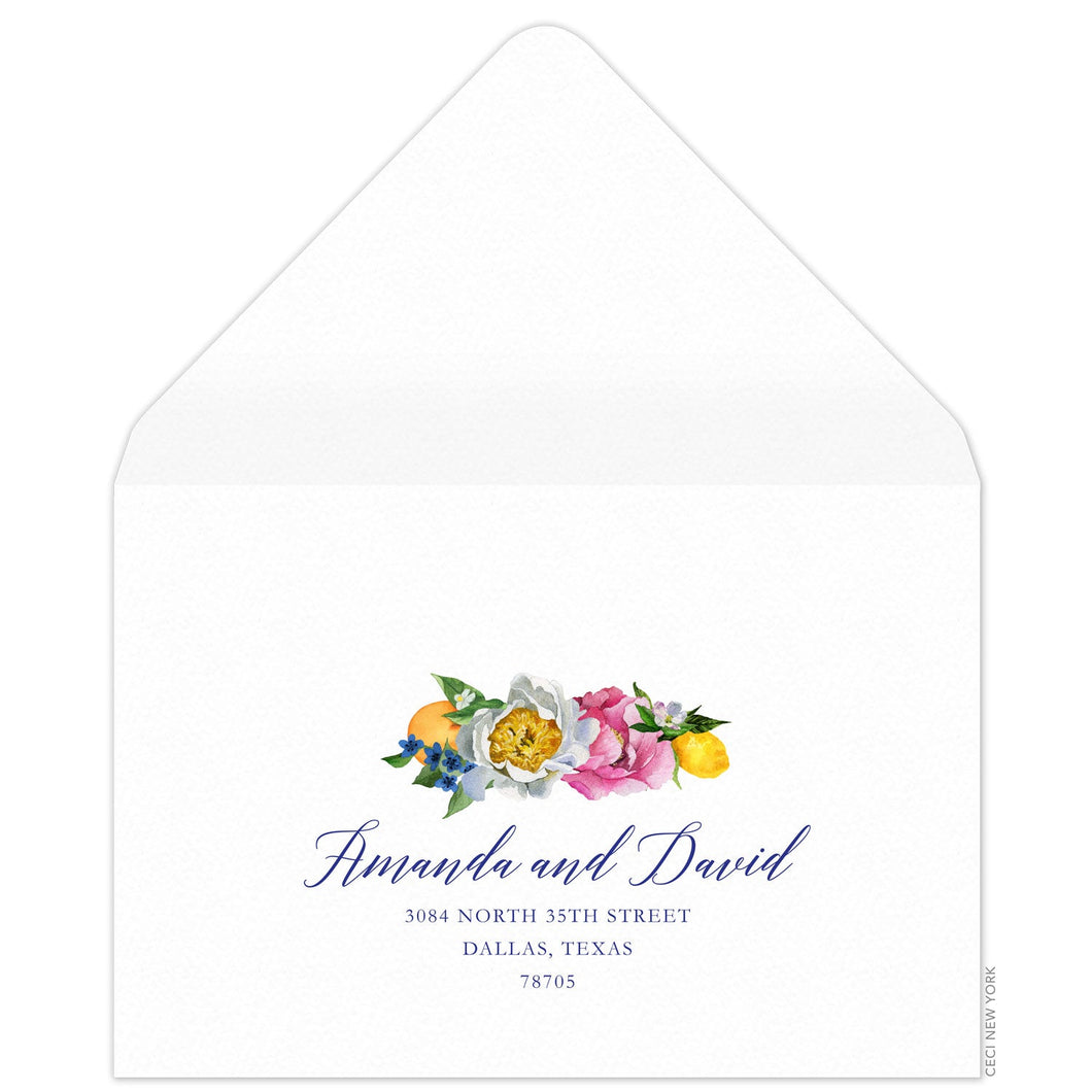 Fiorella Garden Reply Card Envelope