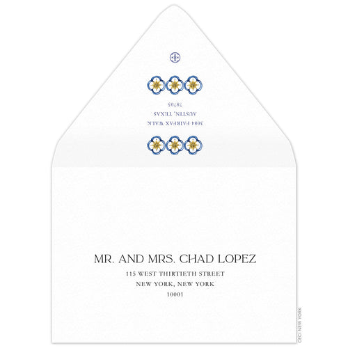 Fiorella Tile Save the Date Envelope