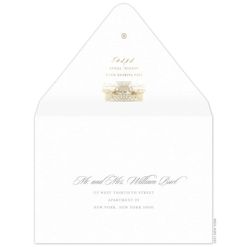 Ocean Club Invitation Envelope