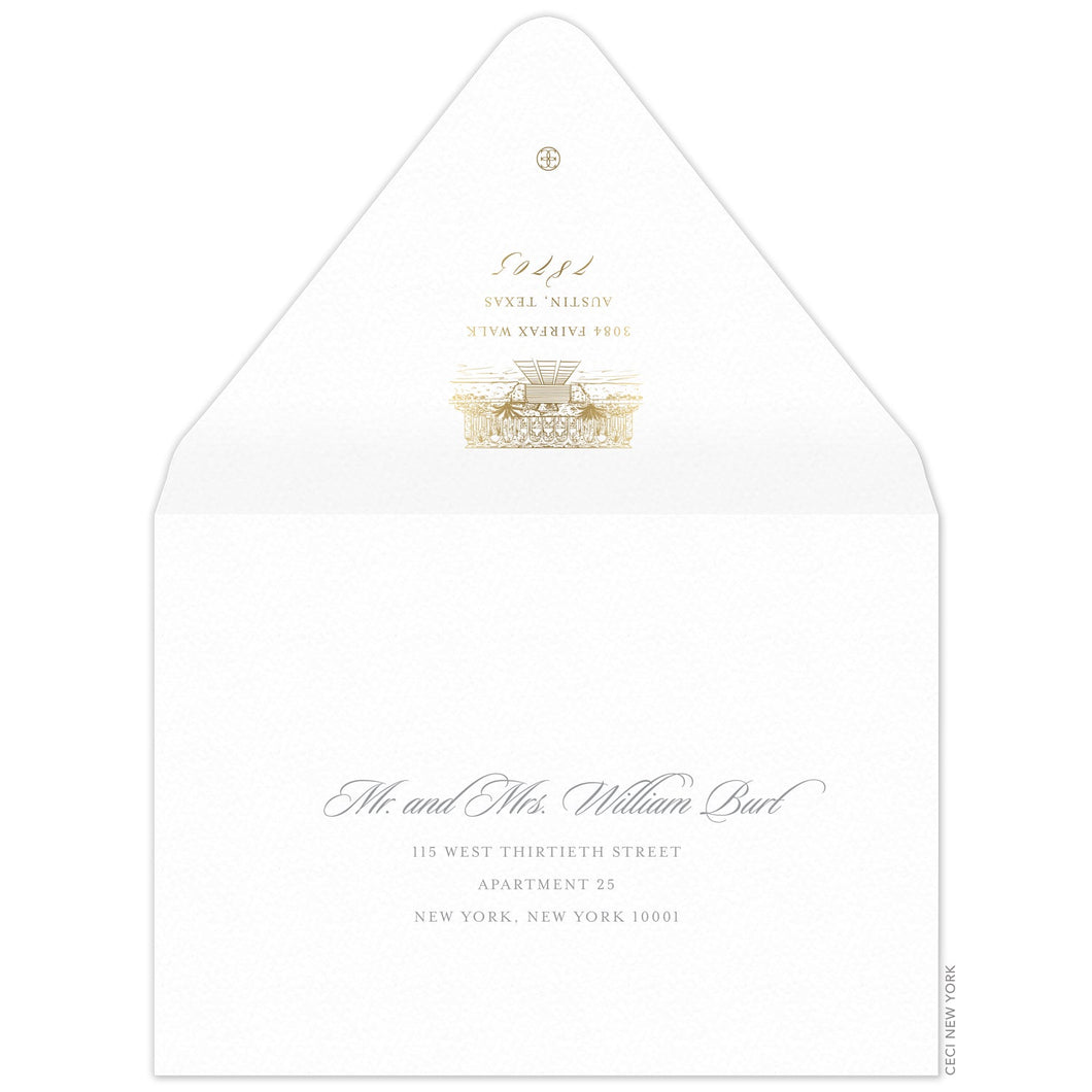 Ocean Club Invitation Envelope