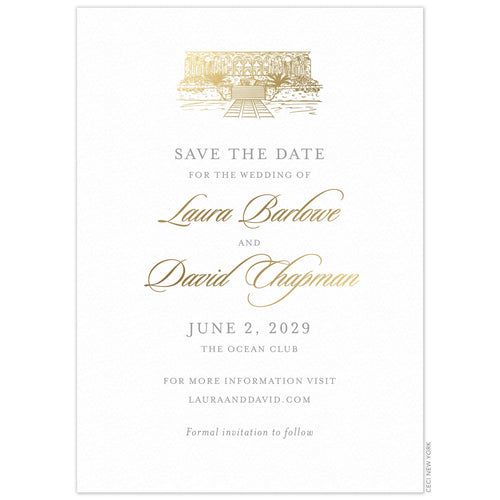 Ocean Club Vignette Save the Date