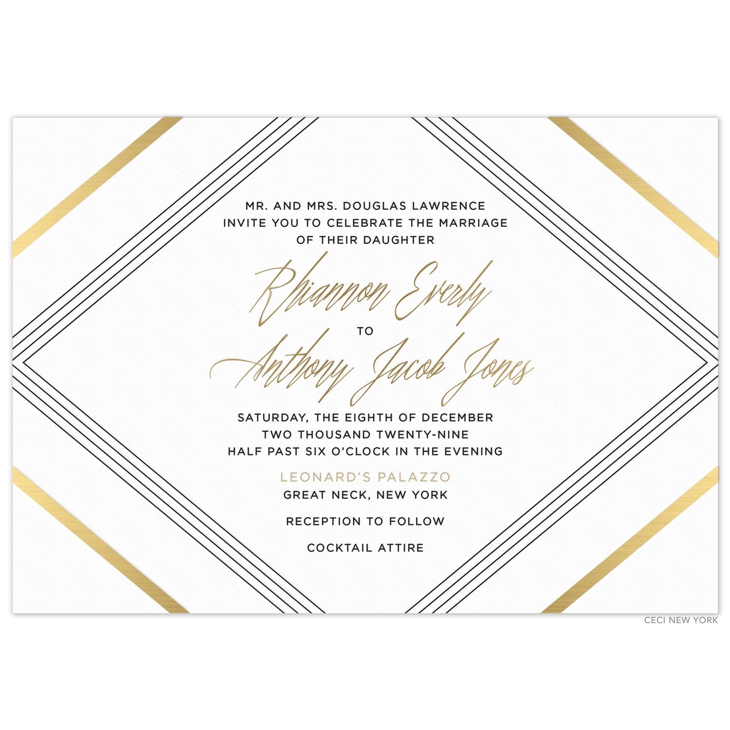 Gold Script Lines