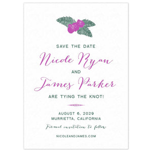 Orchid Palms Blooms Save the Date